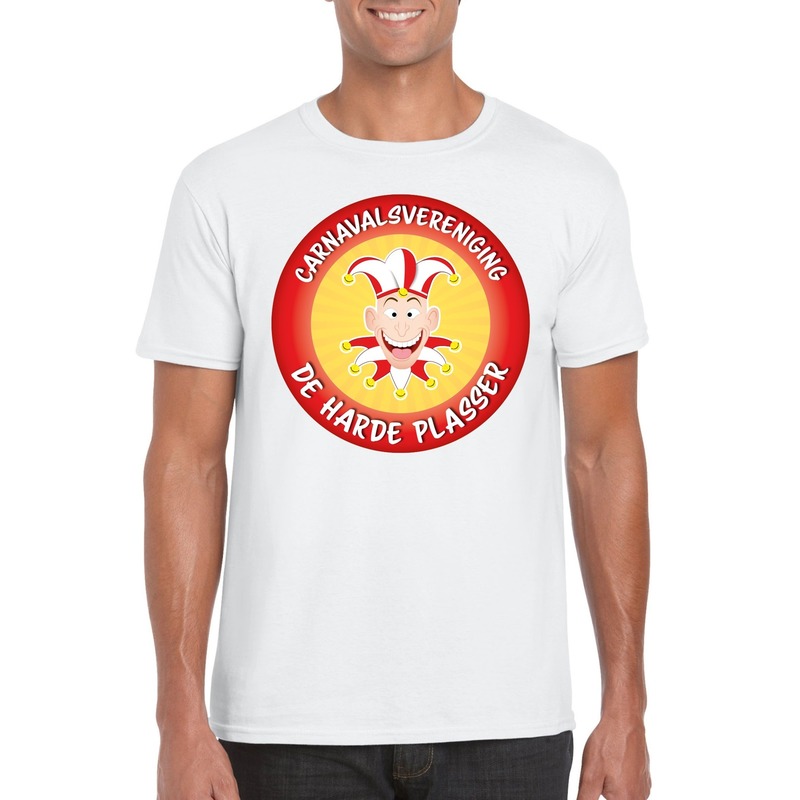 Carnavalsvereniging De Harde Plasser Brabant heren t-shirt wit