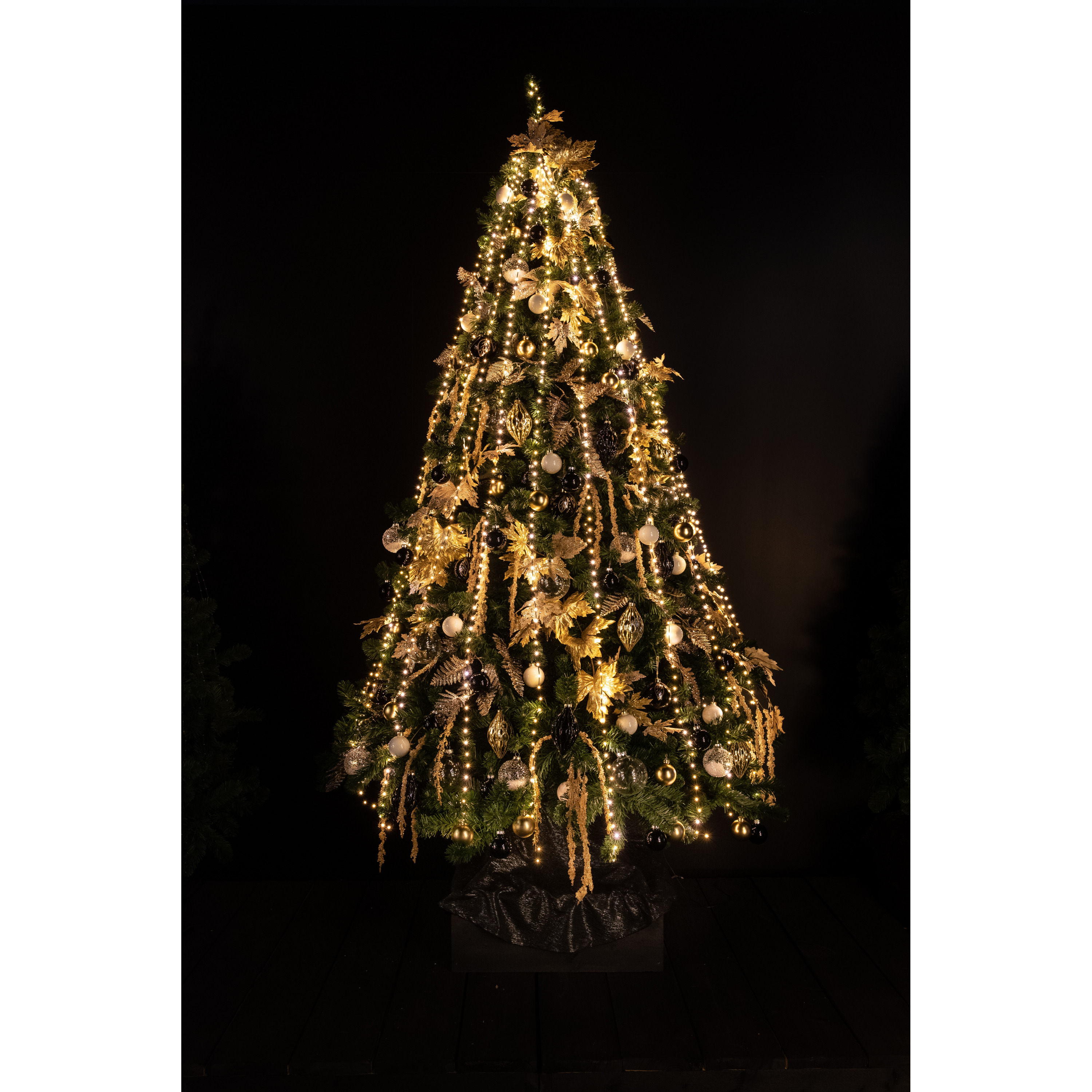 Cascade kerstverlichting -700 leds warm wit voor kerstboom 180 cm
