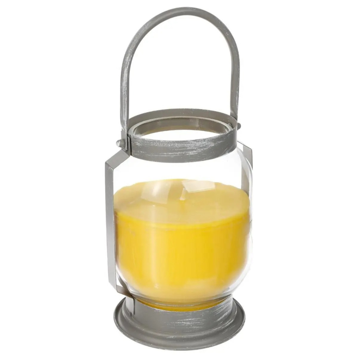 Citronella kaars-lantaarn in glas 65 branduren