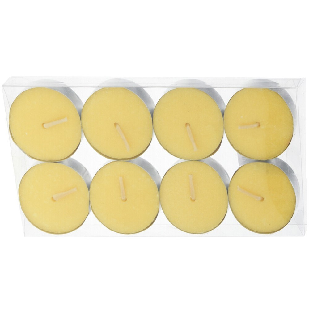 Citronella waxine lichtjes-kaarsjes 16x citrusgeur