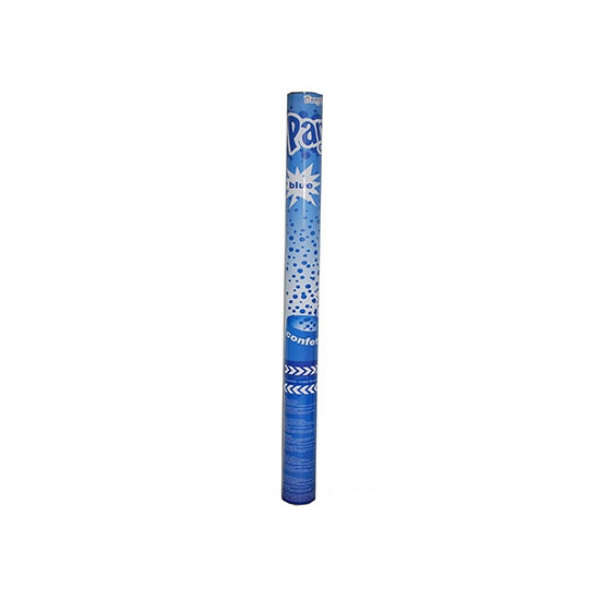Confetti knaller blauw 60 cm