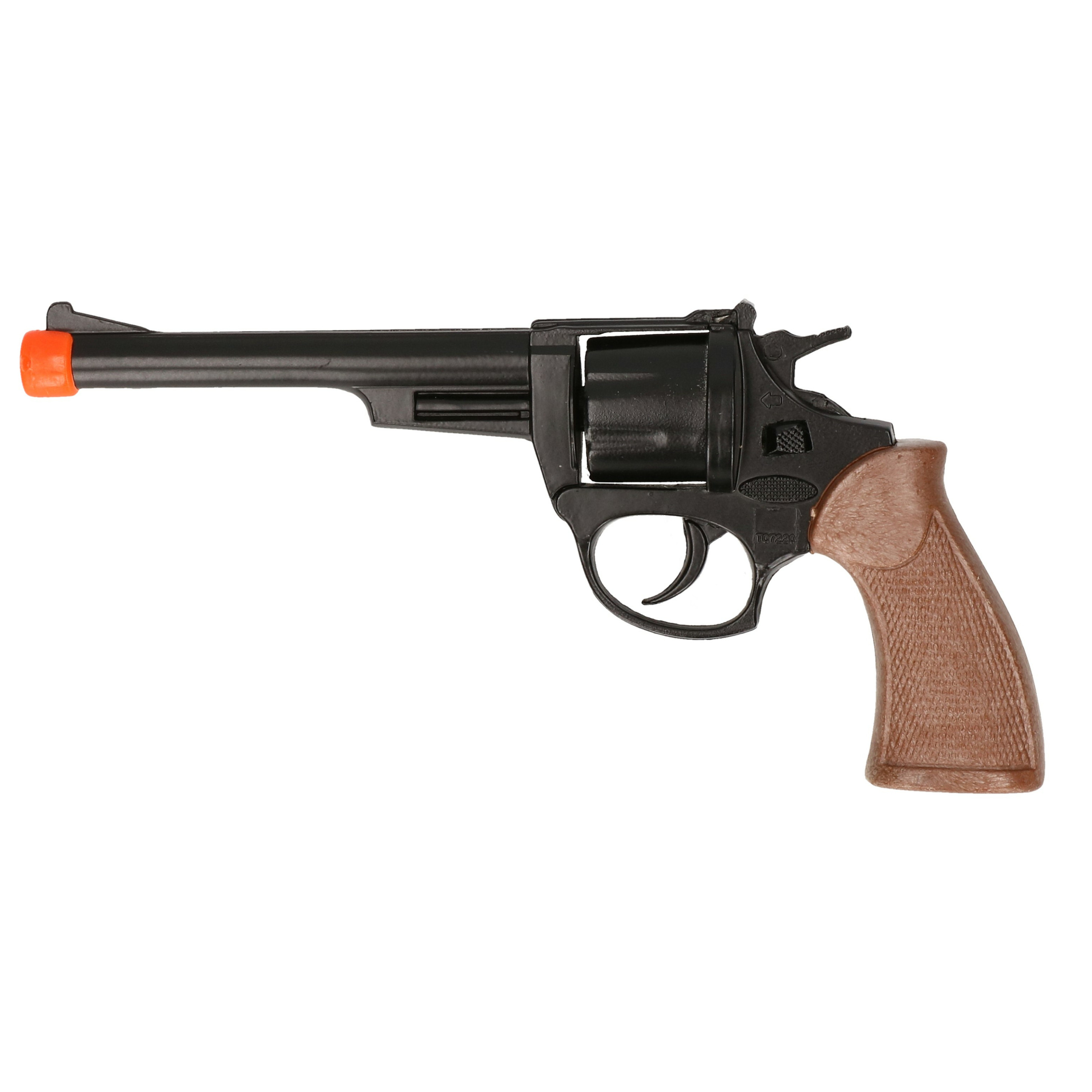 Cowboy speelgoed revolver-pistool metaal 8 schots plaffertjes
