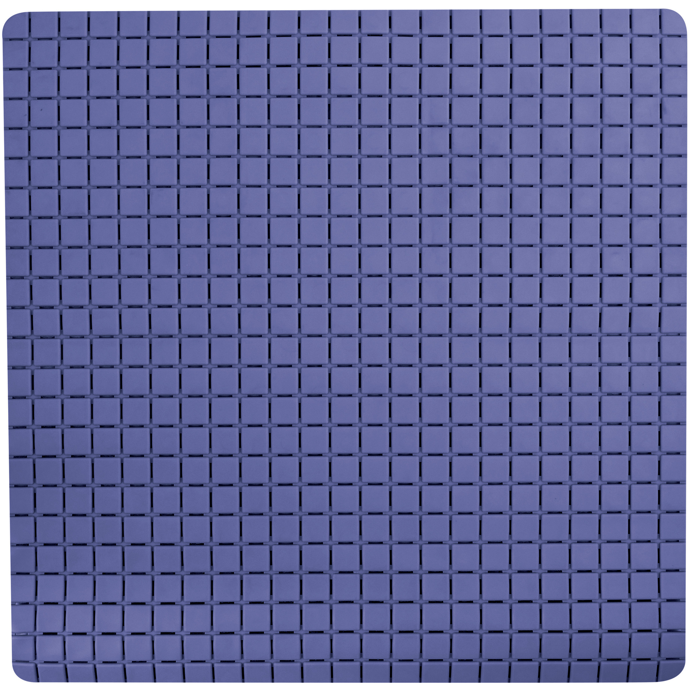 Douche-bad anti-slip mat badkamer rubber blauw 54 x 54 cm rechthoek