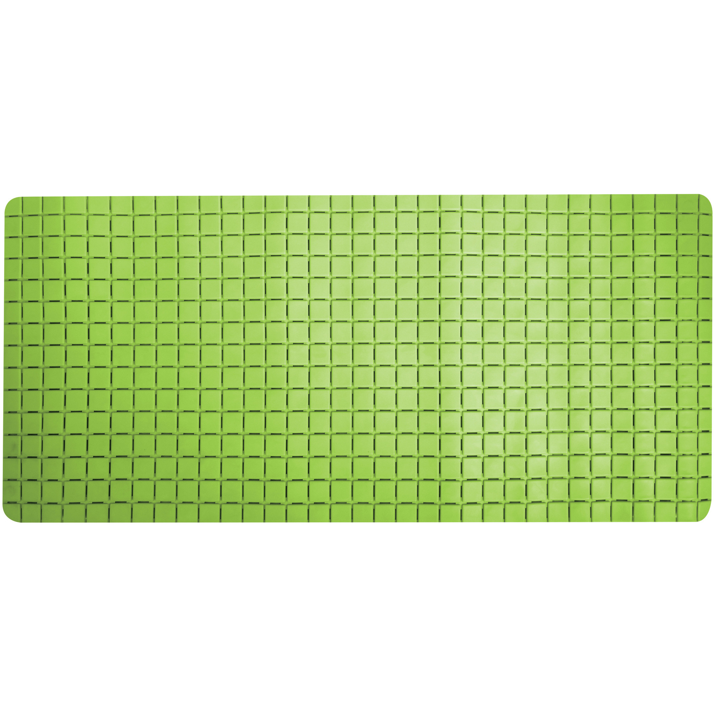 Douche-bad anti-slip mat badkamer rubber limegroen 76 x 36 cm rechthoek