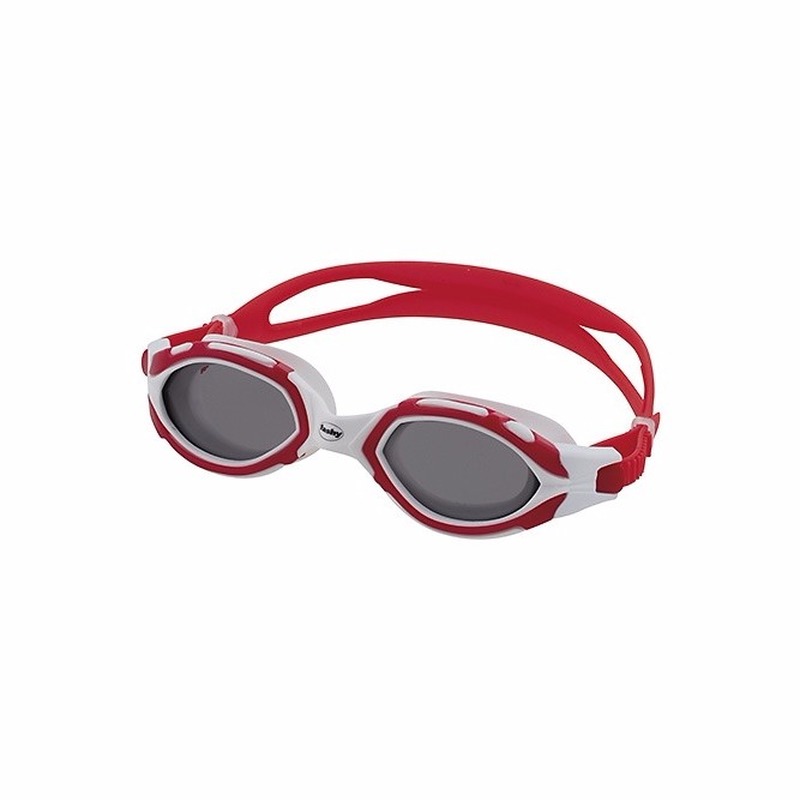 Duikbril voor volwassenen rood-grijs