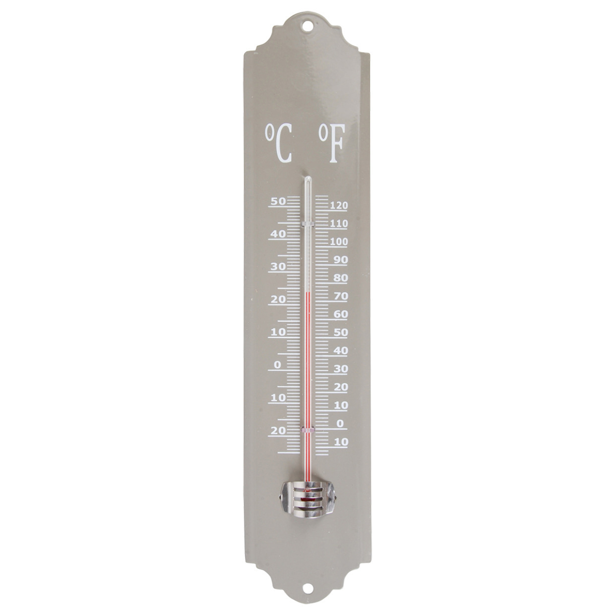 Esschert design thermometer voor binnen en buiten beton grijs 30 x 7 cm Celsius-fahrenheit