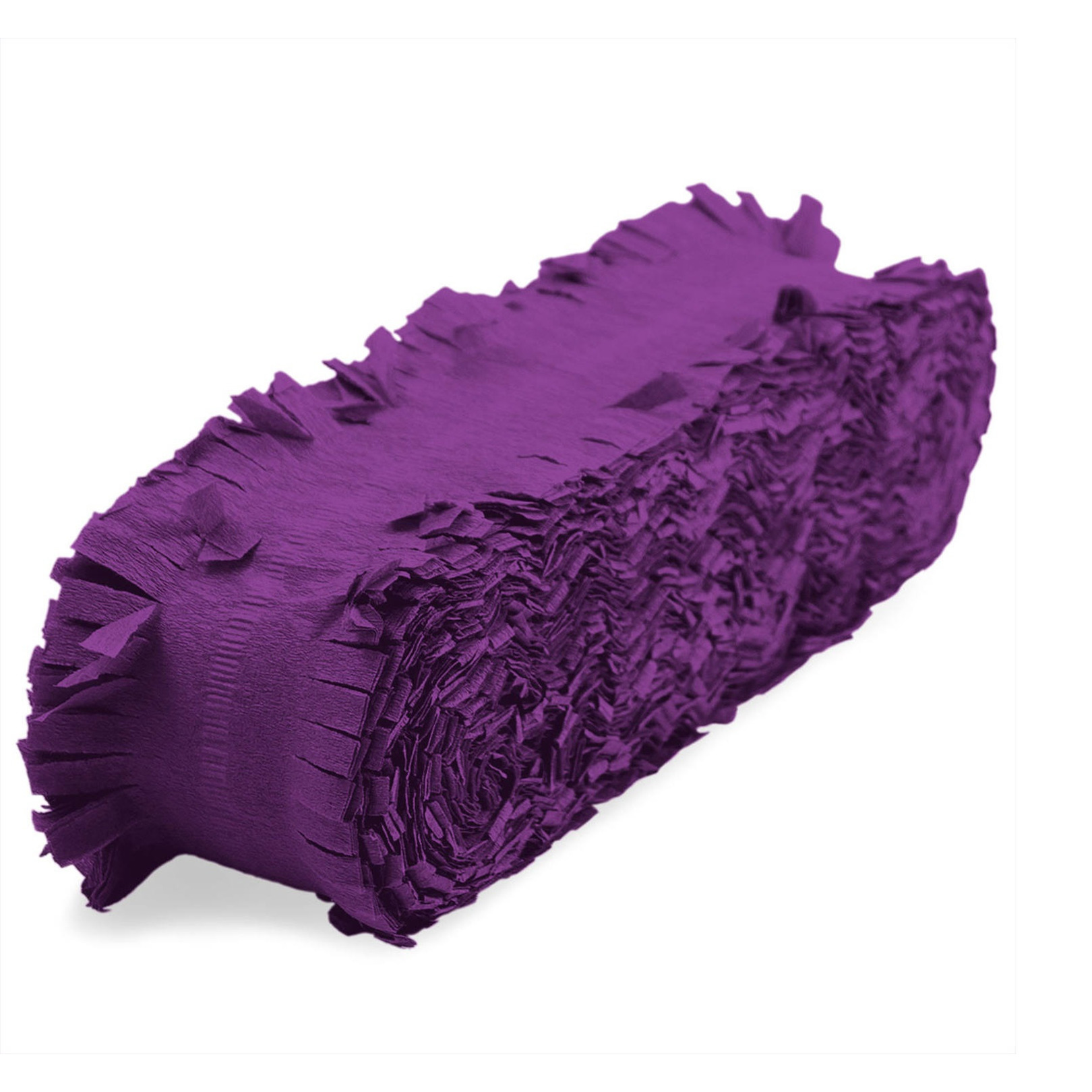 Feest-verjaardag versiering slingers paars 24 meter crepe papier