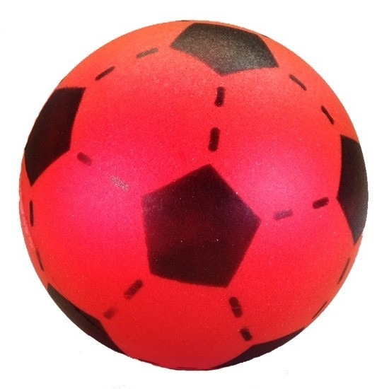 Foam soft voetbal rood 20 cm