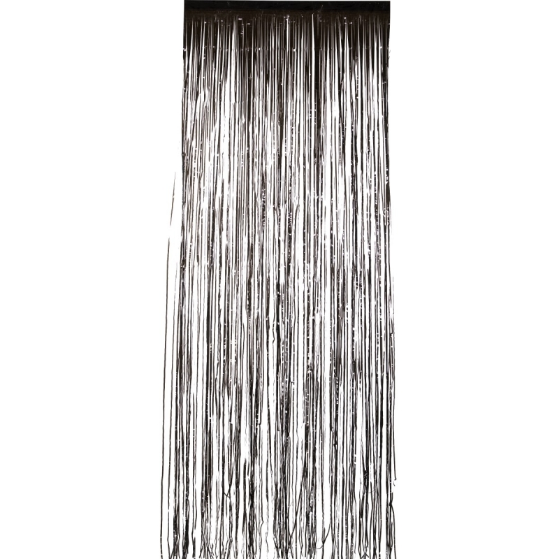 Folie deurgordijnen zwart 2 meter