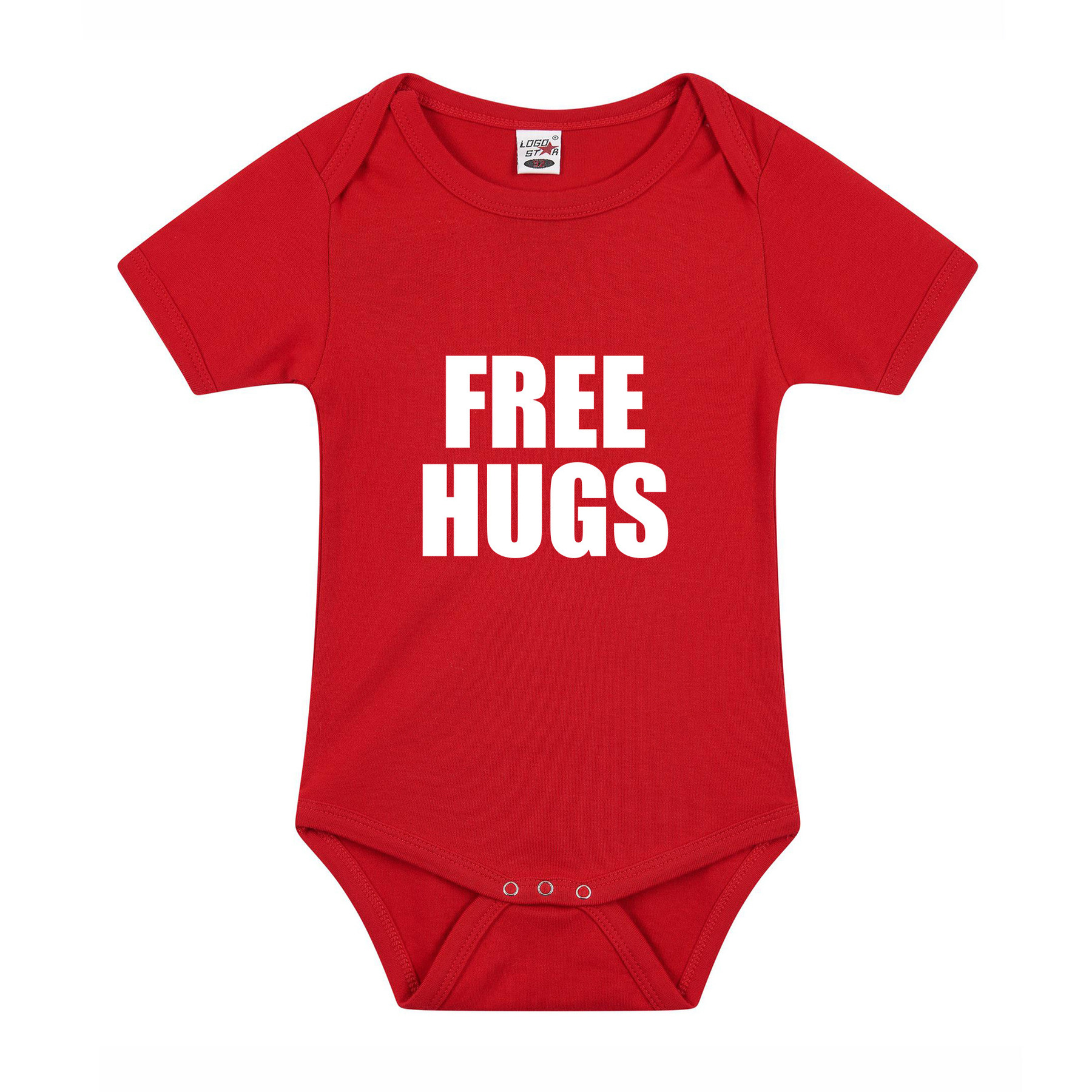 Free hugs cadeau baby rompertje rood jongen-meisje