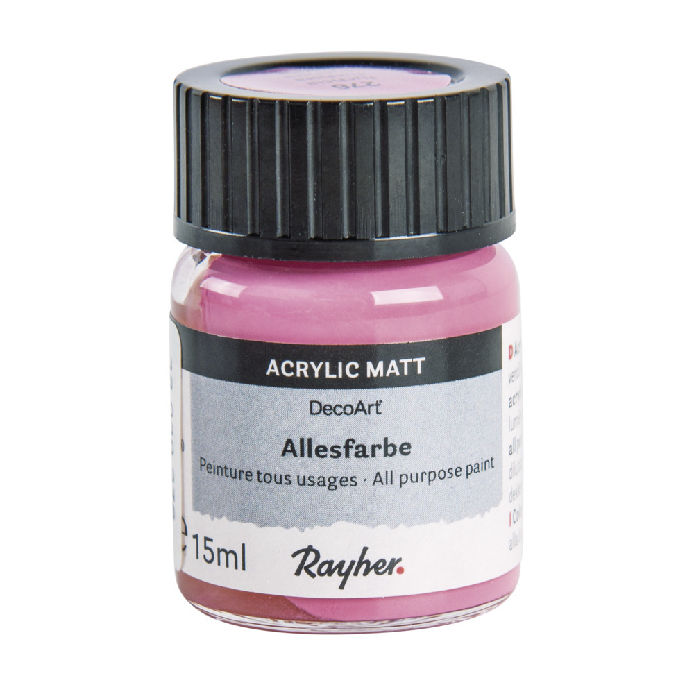 Fuchsia roze acrylverf-allesverf potje 15 ml hobby-knutselmateri