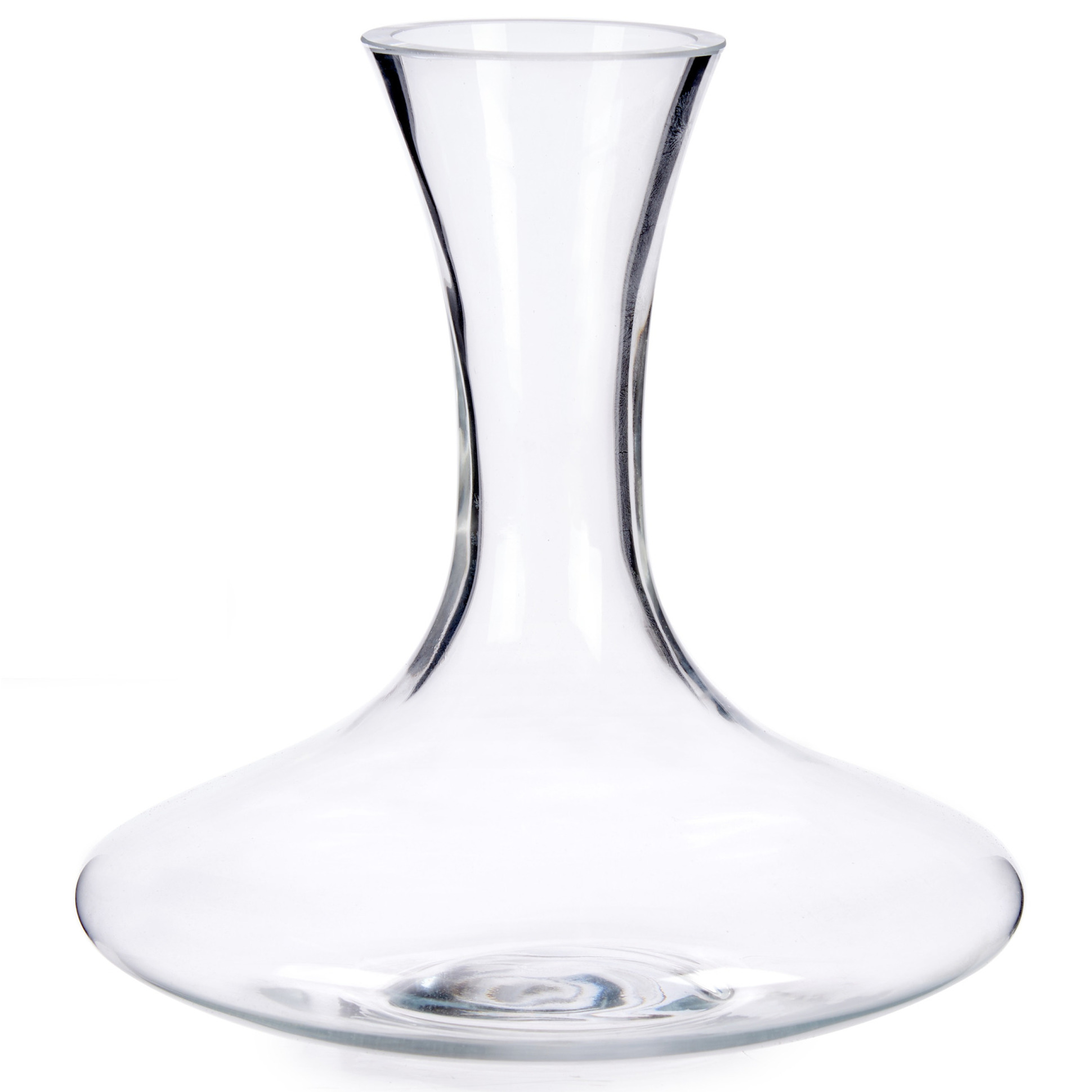 Glazen wijn karaf-decanteer kan 1,4 liter 21 x 21 cm