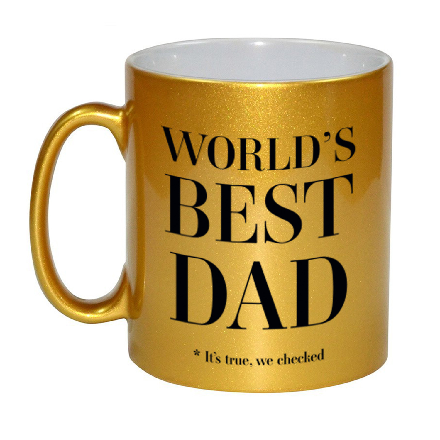Gouden Worlds best dad cadeau koffiemok-theebeker 330 ml Cadeau mokken