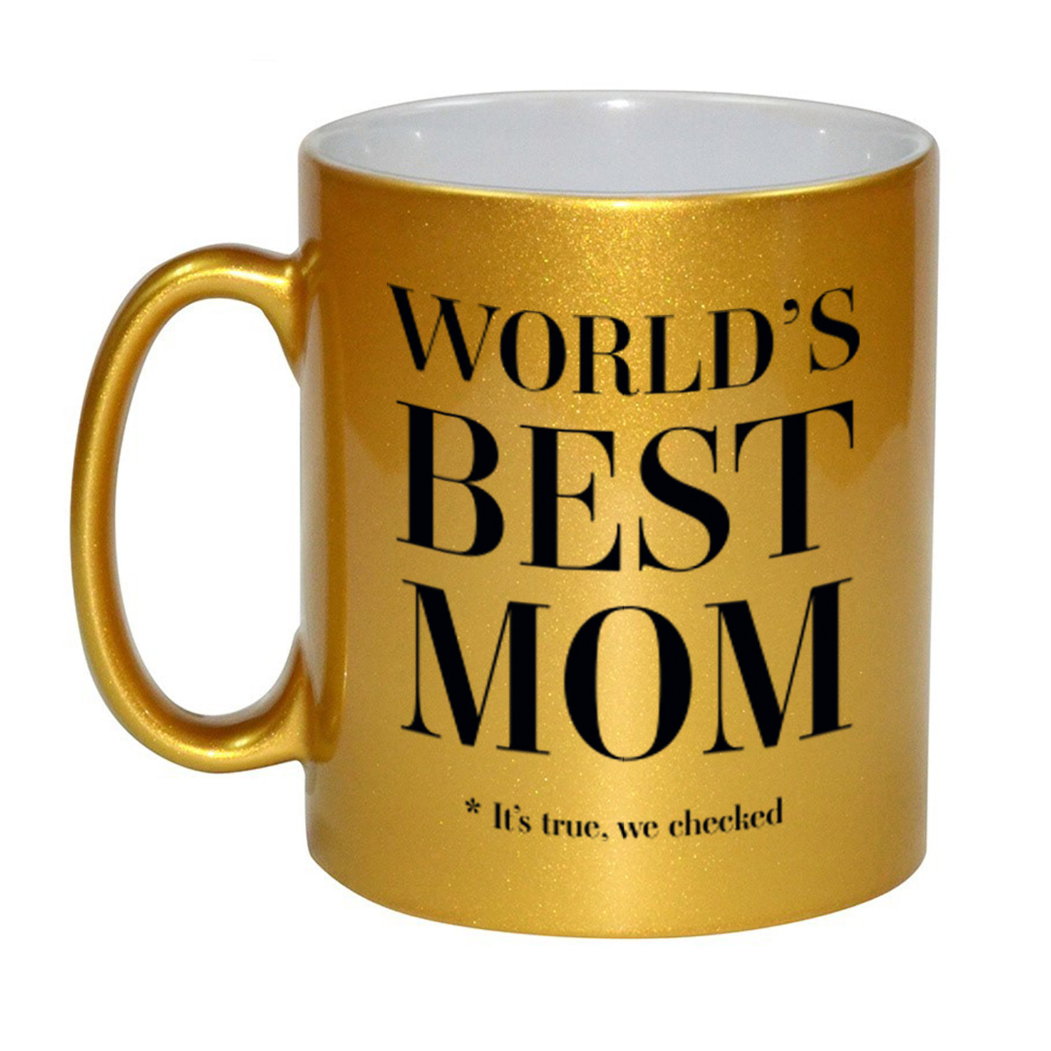 Gouden Worlds best mom cadeau koffiemok-theebeker 330 ml Cadeau mokken