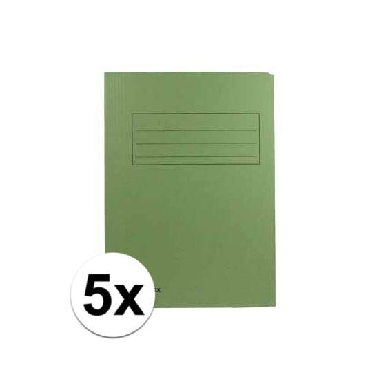Groene dossiermappen voor A4 5x