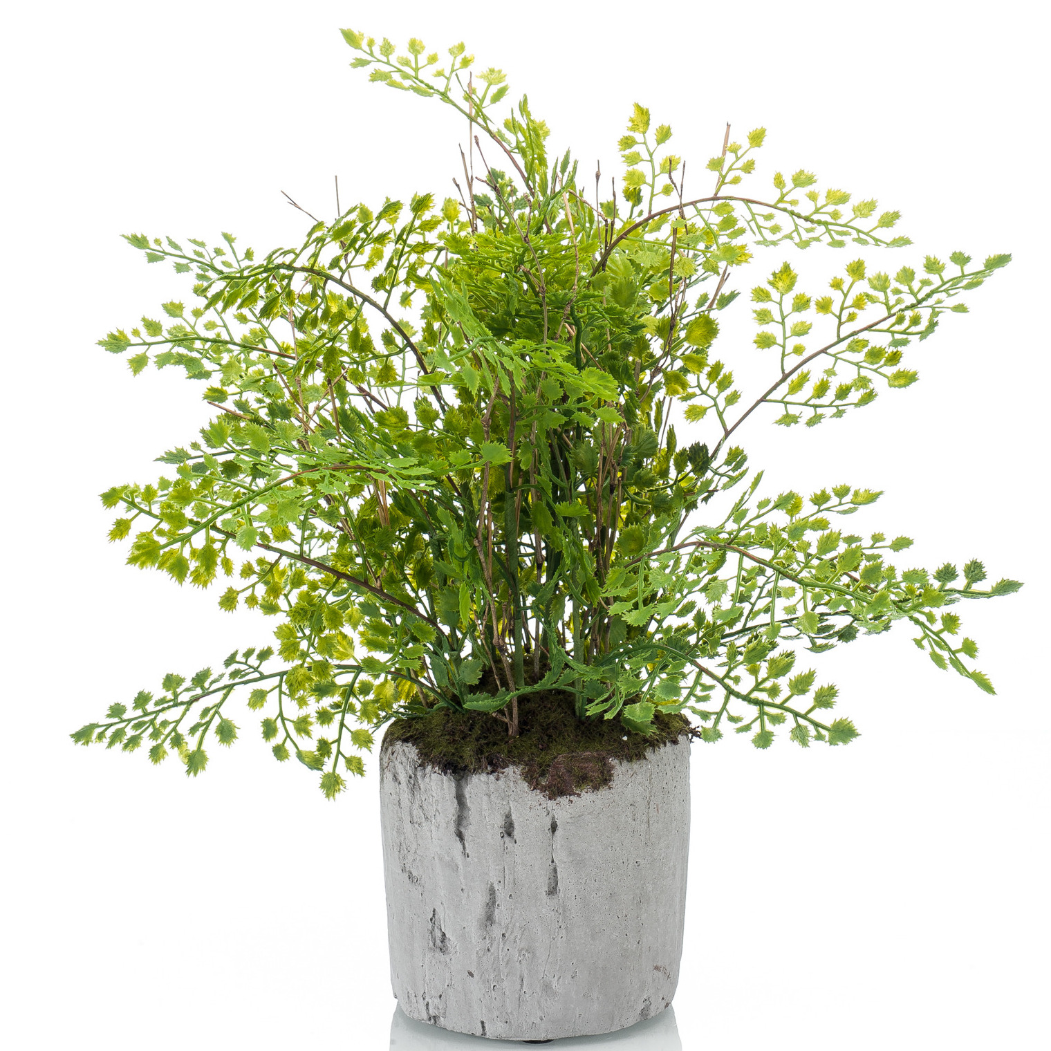 Groene kunstplant varen 28 cm in pot Mooie decoratie kunstplanten voor binnen