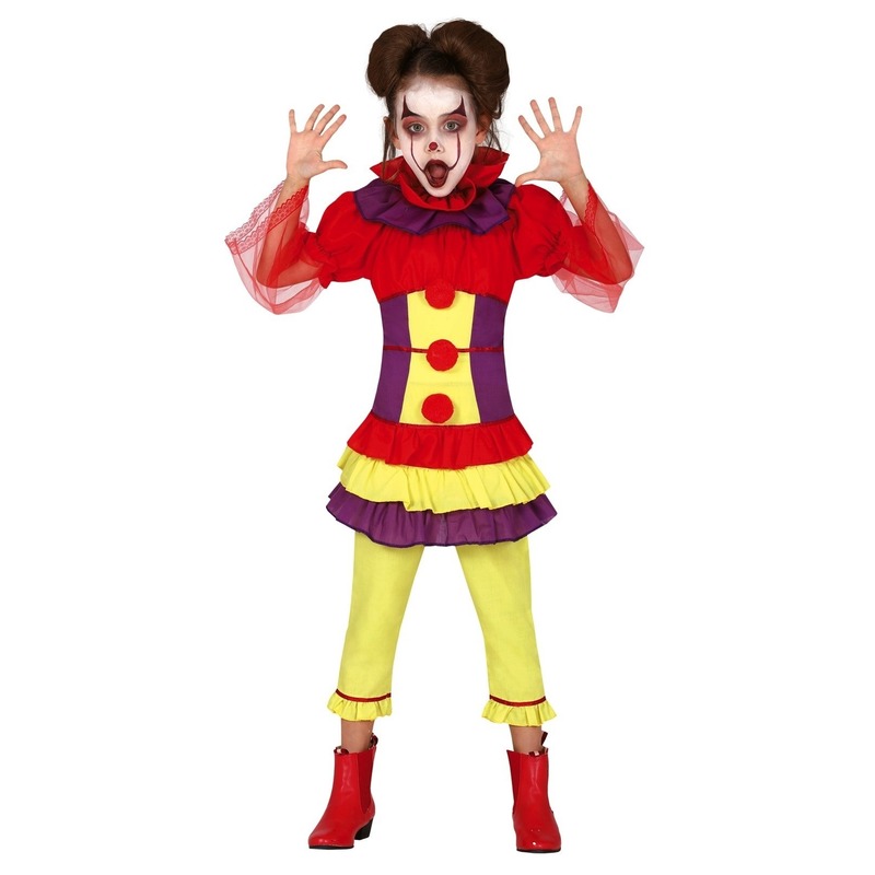 Halloween clown verkleedpak voor meisjes