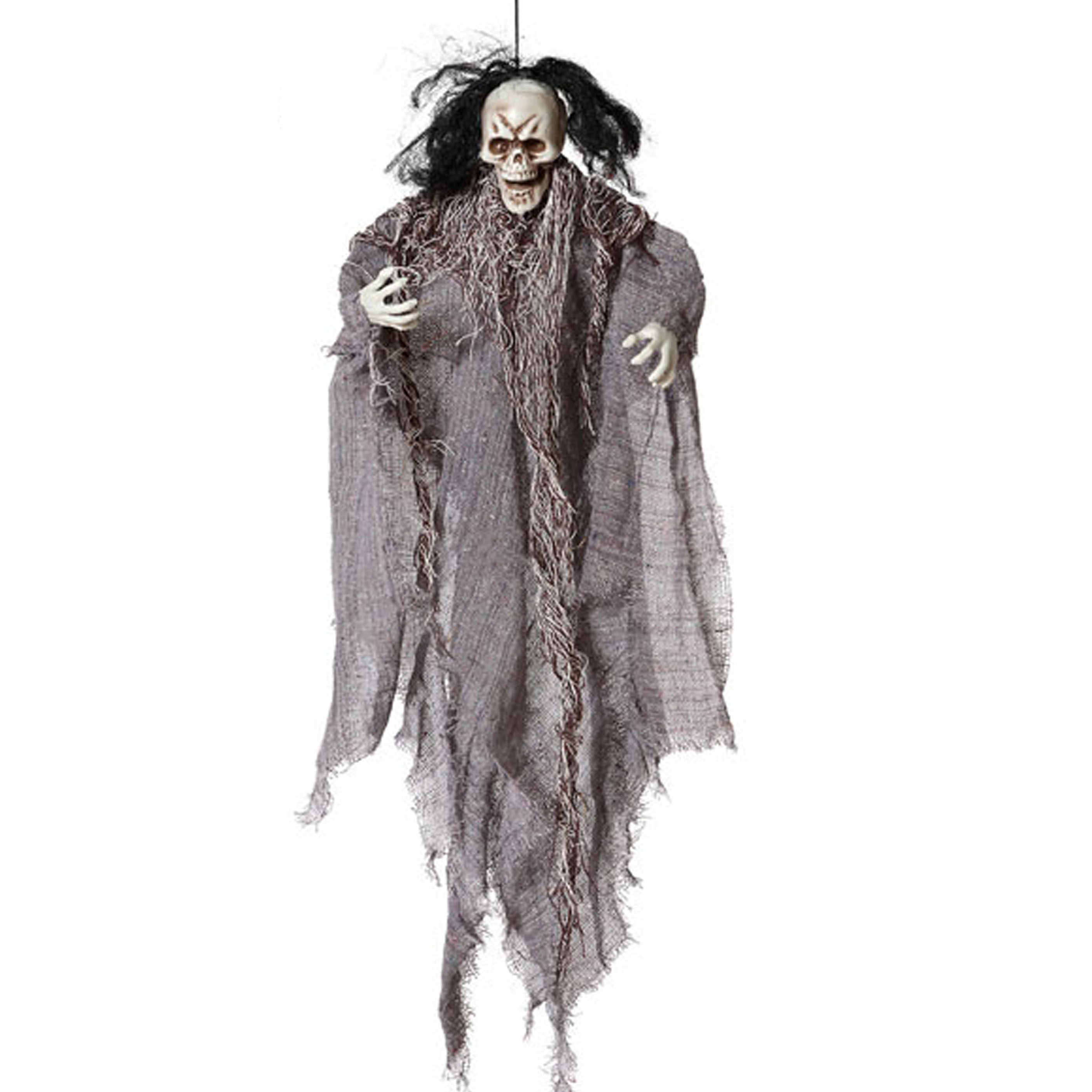 Halloween-horror thema hang decoratie spook-skelet enge-griezelige pop 60 cm