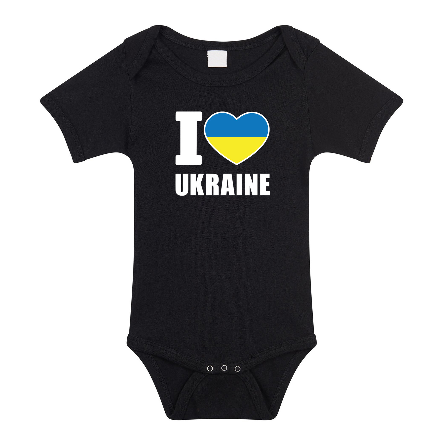 I love Ukraine baby rompertje zwart Oekraine jongen/meisje