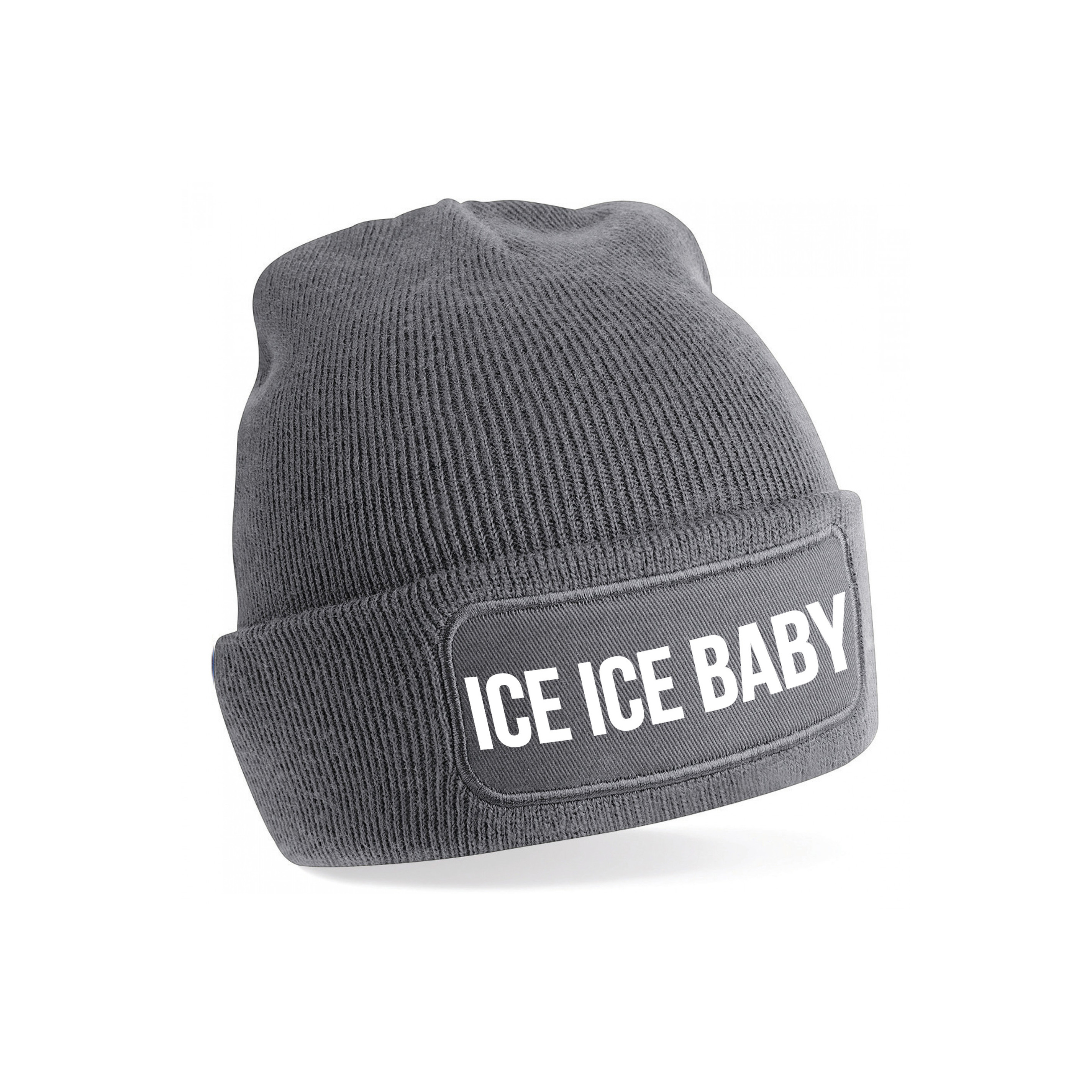 Ice ice baby muts unisex one size grijs