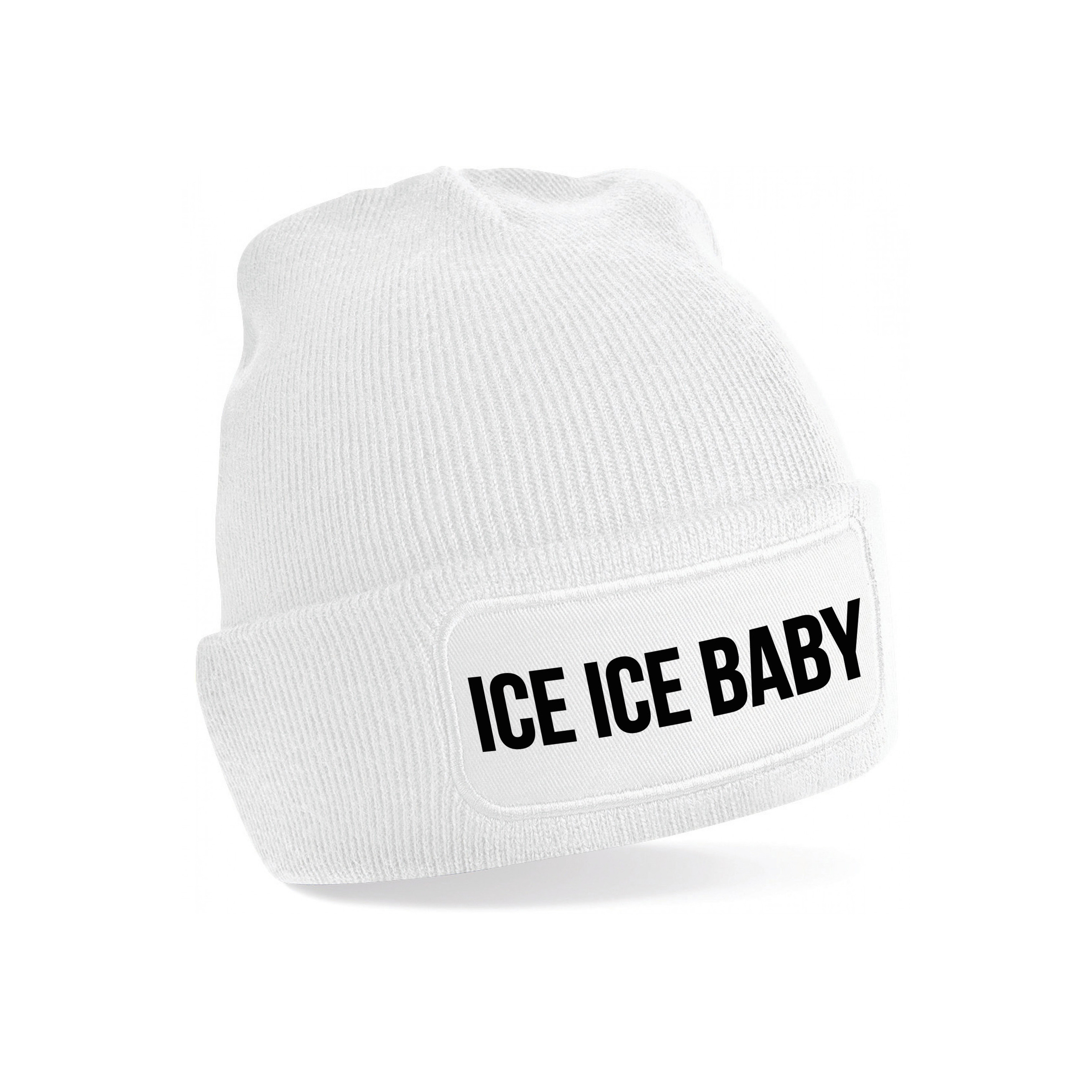 Ice ice baby muts unisex one size wit