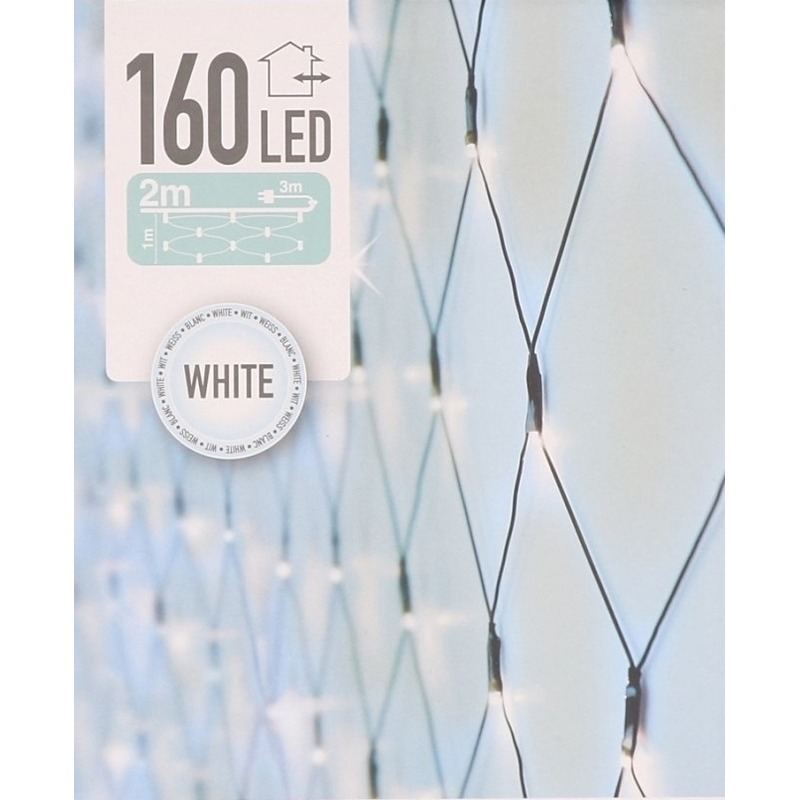 Kerst koel witte LED verlichting lichtgordijn 1 x 2 meter-100 x 200 cm