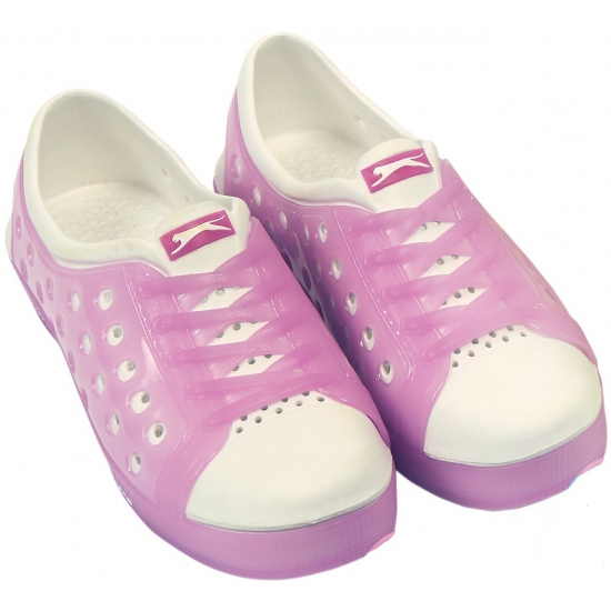 Kinder waterschoen van het merk Slazenger in roze/wit