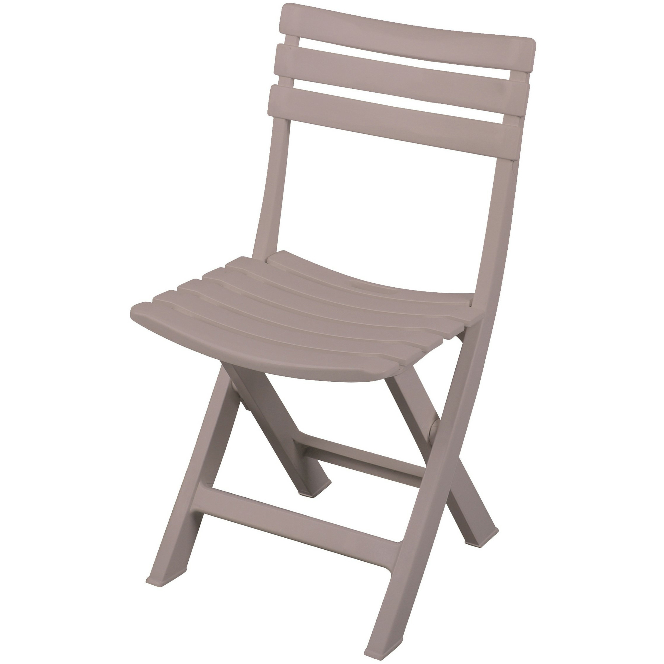 Klapstoel voor buiten-binnen beige 41 x 79 cm stevig kunststof Bijzet stoelen