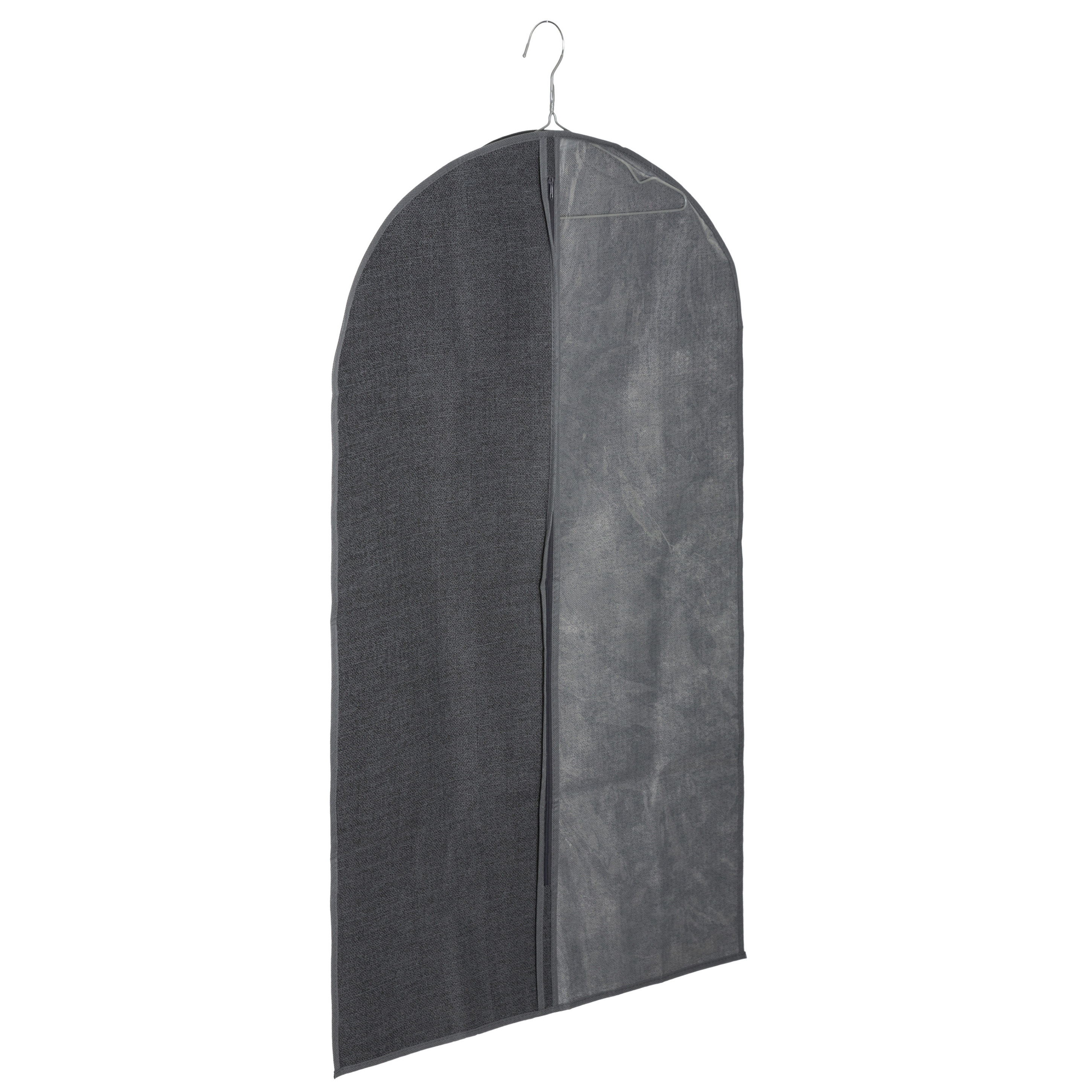 Kleding-beschermhoes linnen grijs 100 cm