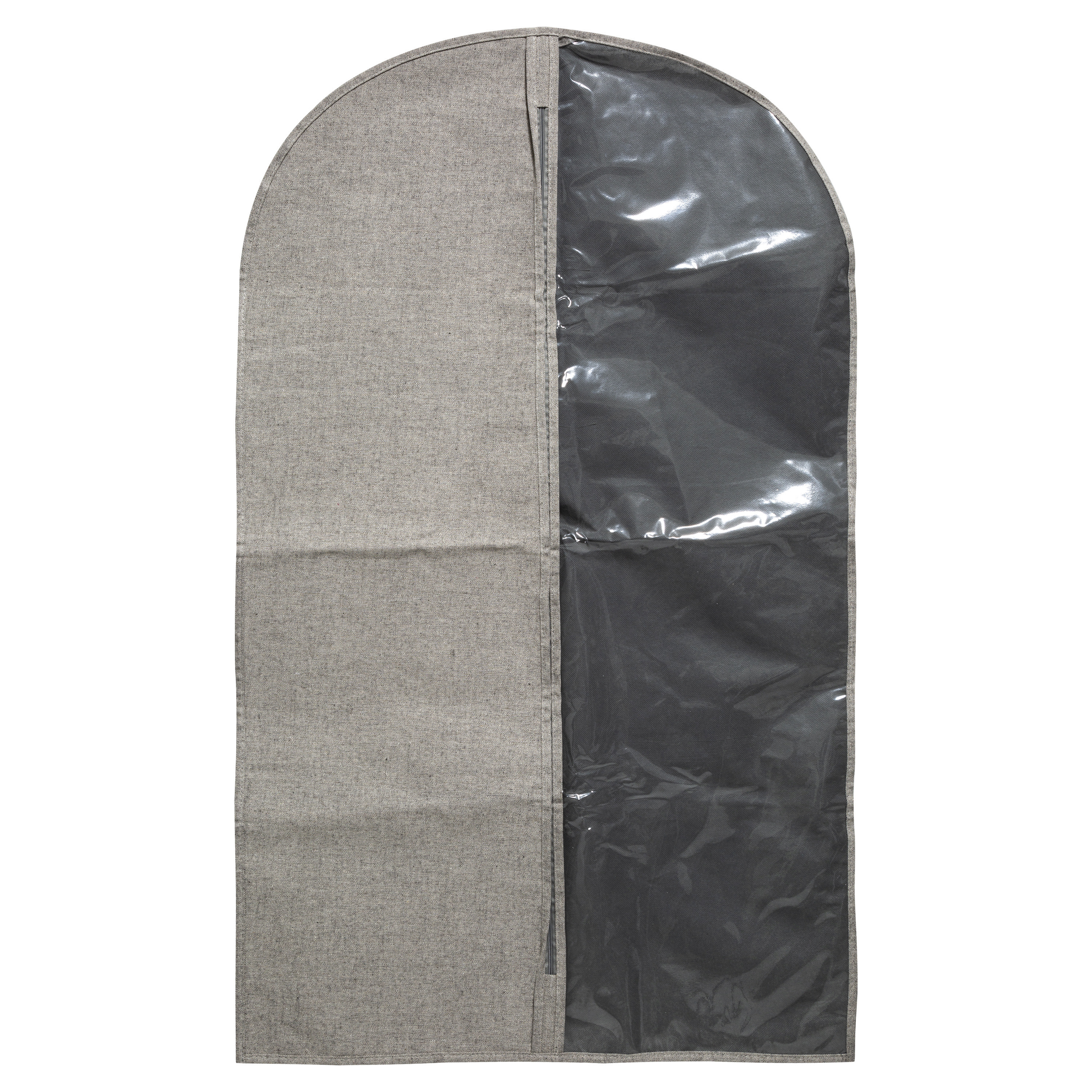 Kleding-beschermhoes polyester-katoen grijs 100 cm