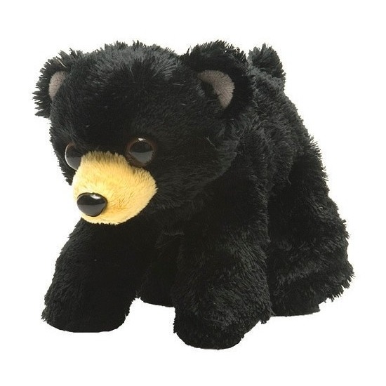 Knuffel beer zwart 18 cm knuffels kopen