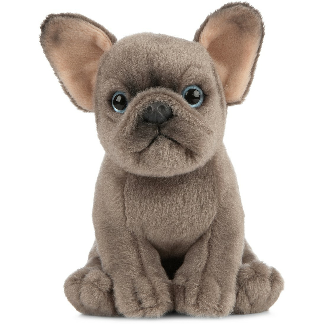 Knuffel Franse Bulldog hond grijs 15 cm knuffels kopen
