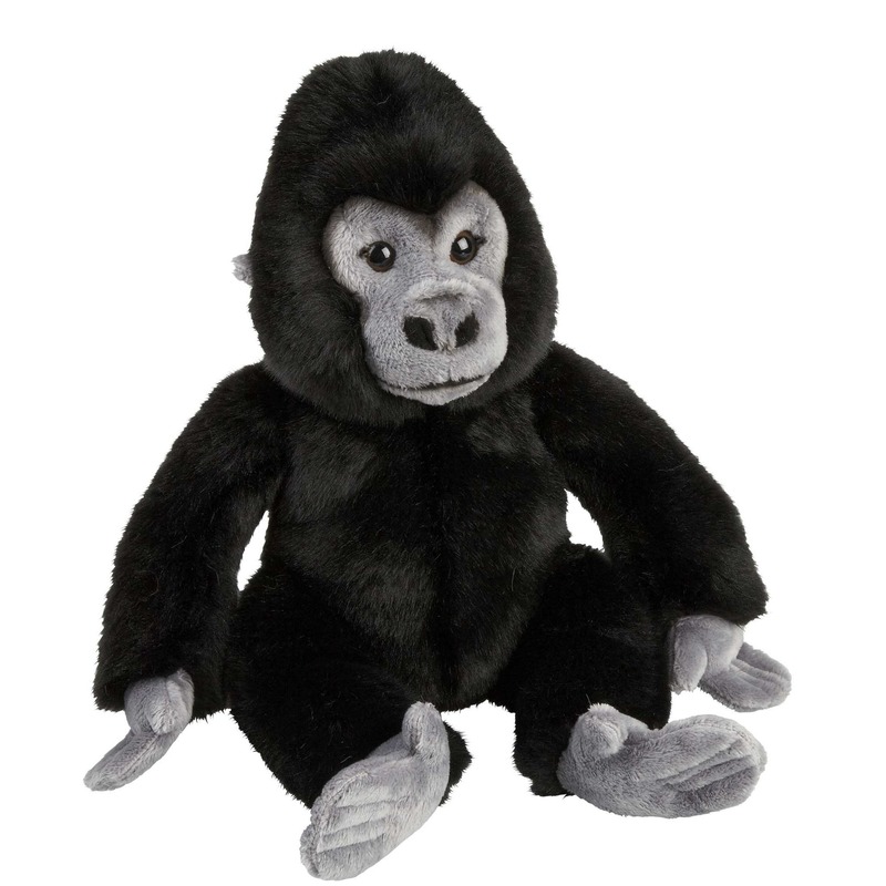 Knuffel gorilla zwart 28 cm knuffels kopen