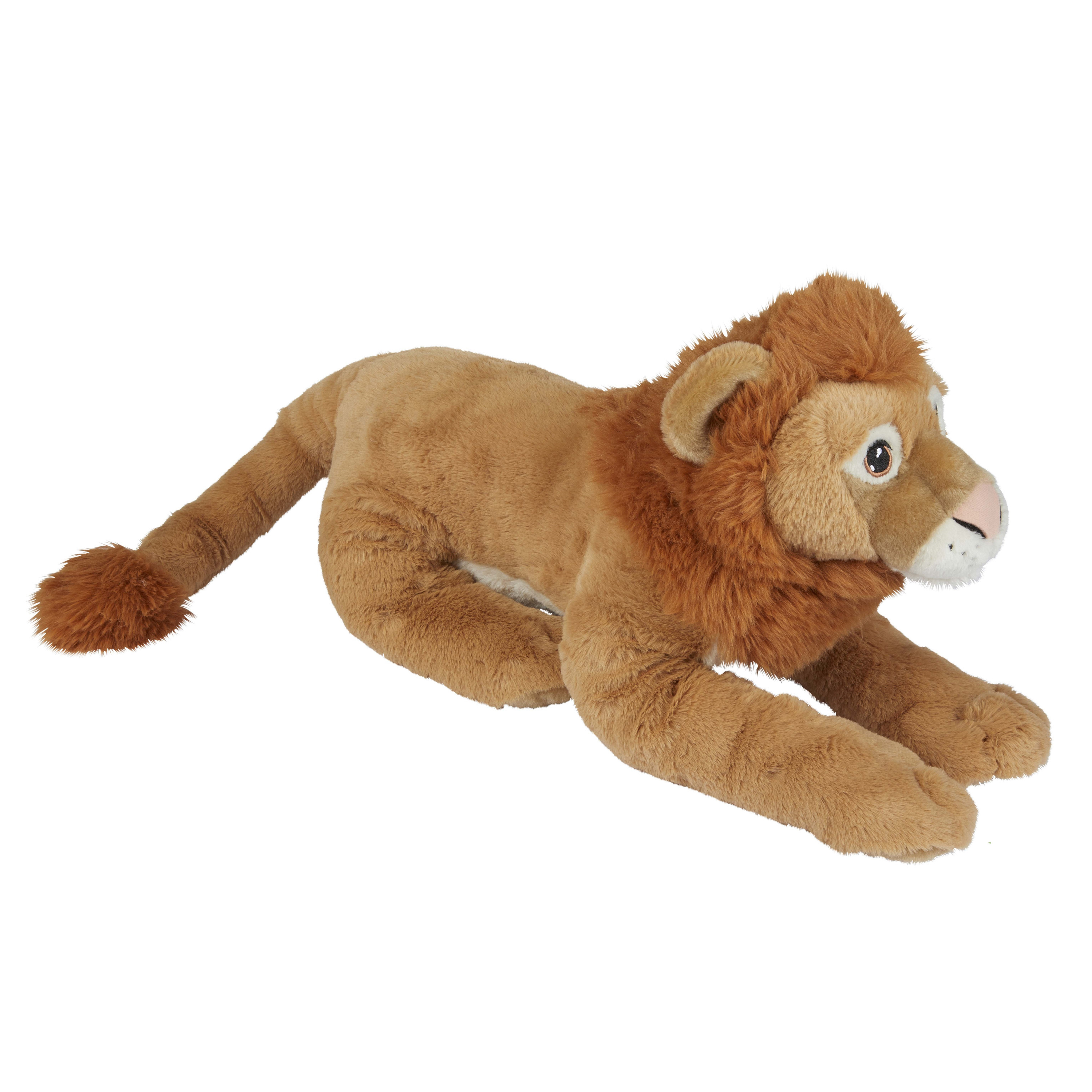 Knuffel leeuw liggend bruin 60 cm knuffels kopen