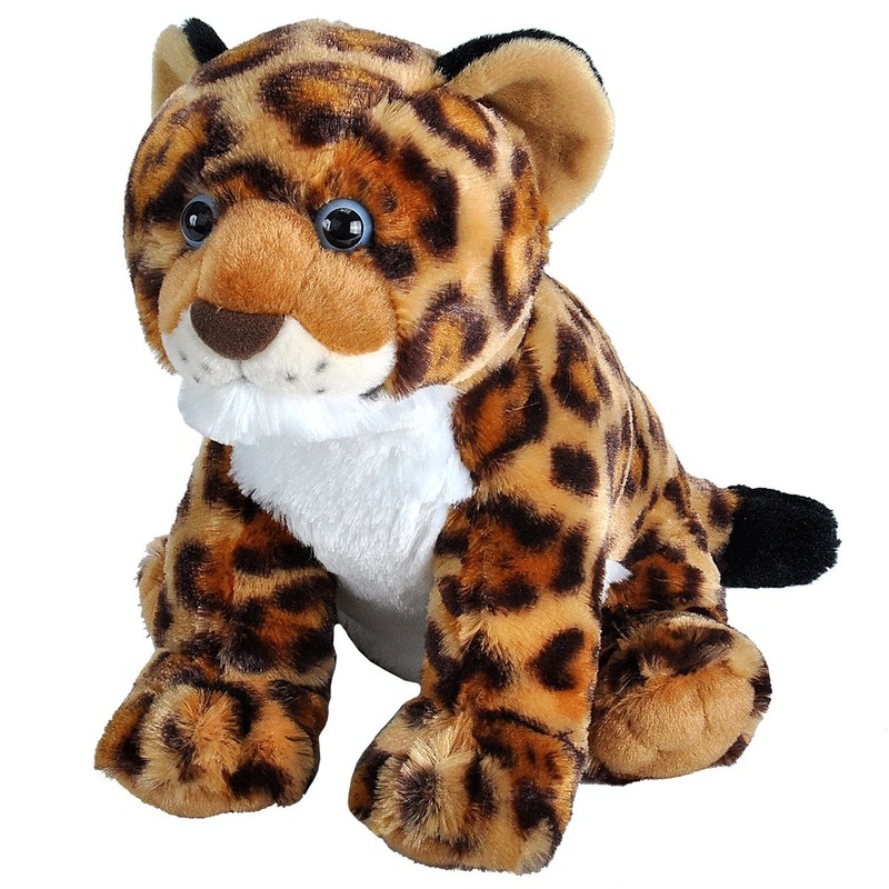 Knuffel luipaard-jaguar baby gevlekt 30 cm knuffels kopen