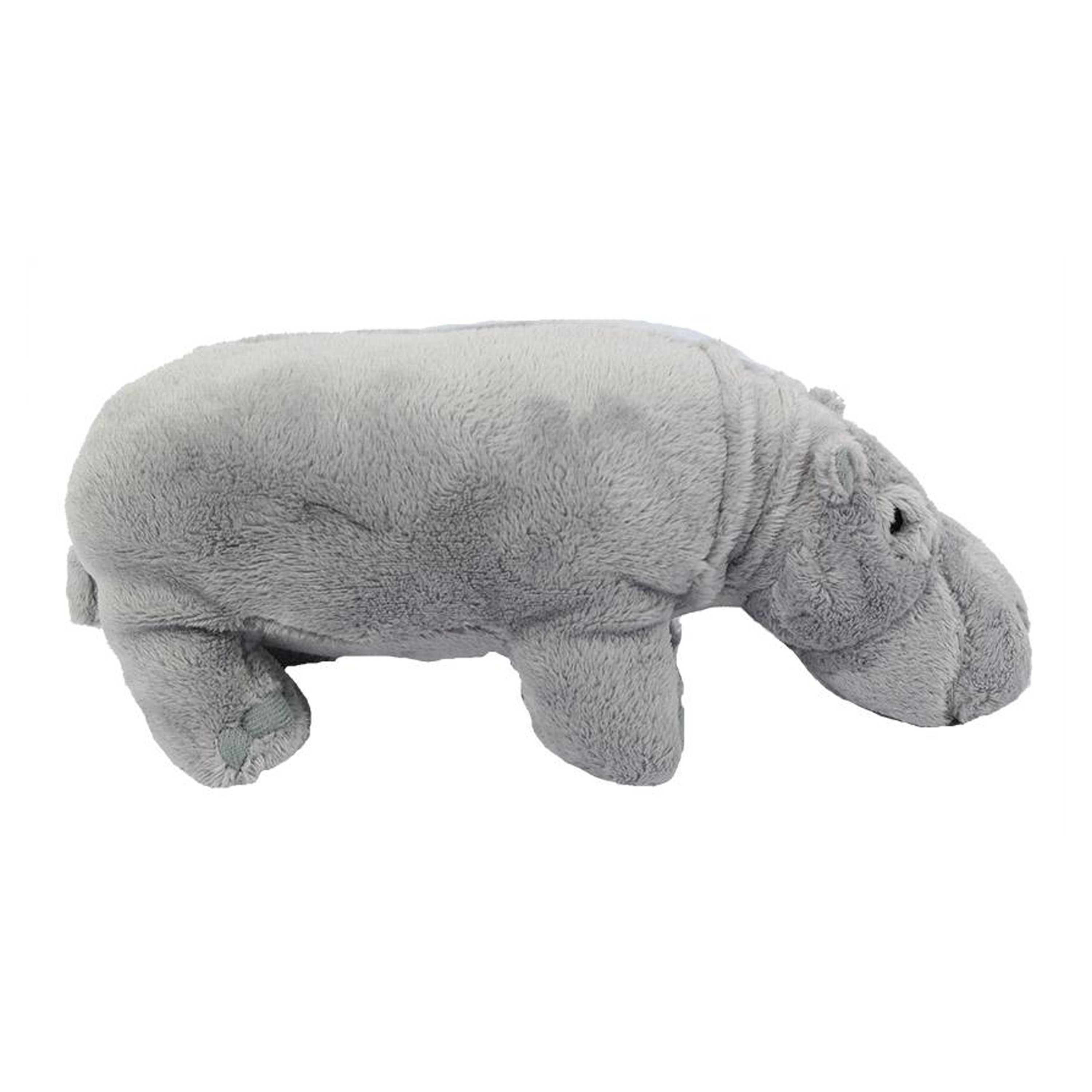 Knuffeldier Nijlpaard zachte pluche stof premium kwaliteit knuffels grijs 23 cm