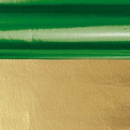 Knutsel folie groen-goud 50 x 80 cm