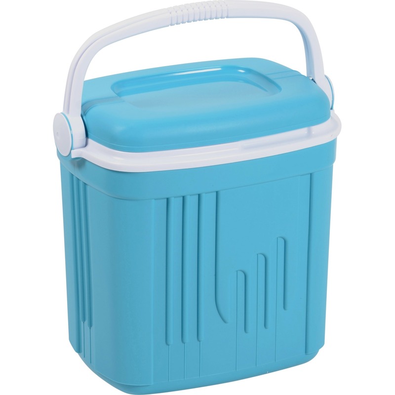 Koelbox turquoise blauw 20 liter