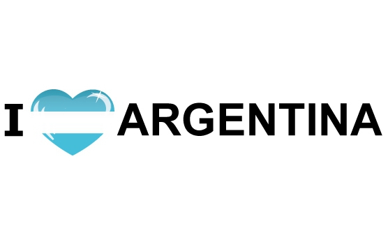 Koffer stickers I Love Argentinie