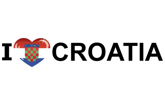 Koffer stickers I Love Croatia