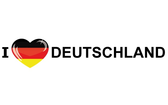 Koffer stickers I Love Deutschland
