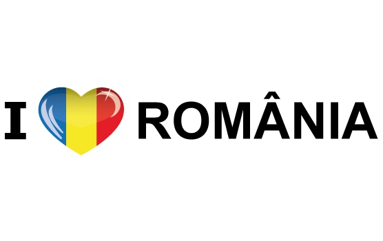 Koffer stickers I Love Romania