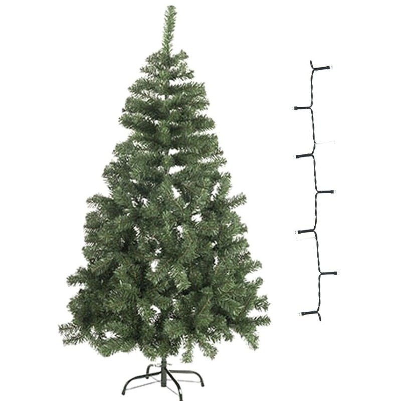 Kunst kerstboompje 60 cm incl. warm witte lampjes