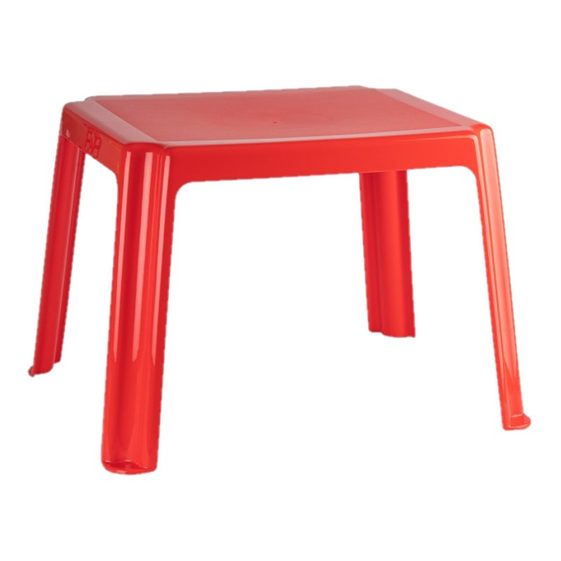 Kunststof kindertafel rood 55 x 66 x 43 cm
