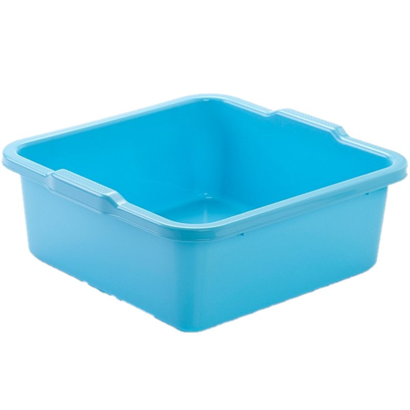 Kunststof teiltje-afwasbak vierkant 11 liter blauw