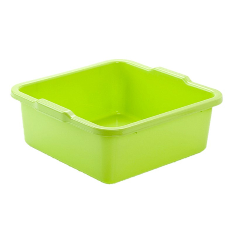 Kunststof teiltje-afwasbak vierkant 8 liter groen