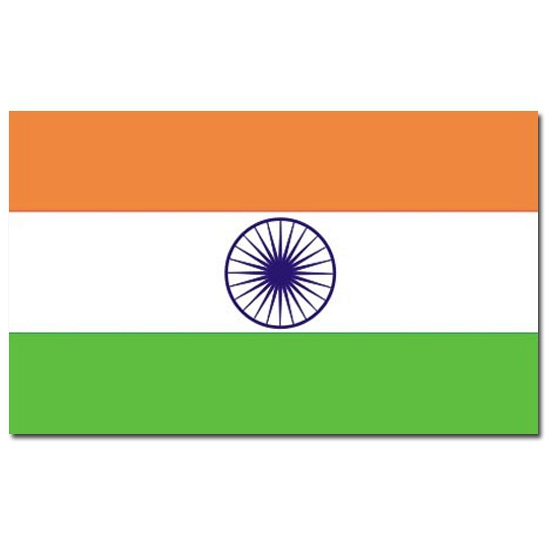 Landen thema vlag India 90 x 150 cm feestversiering