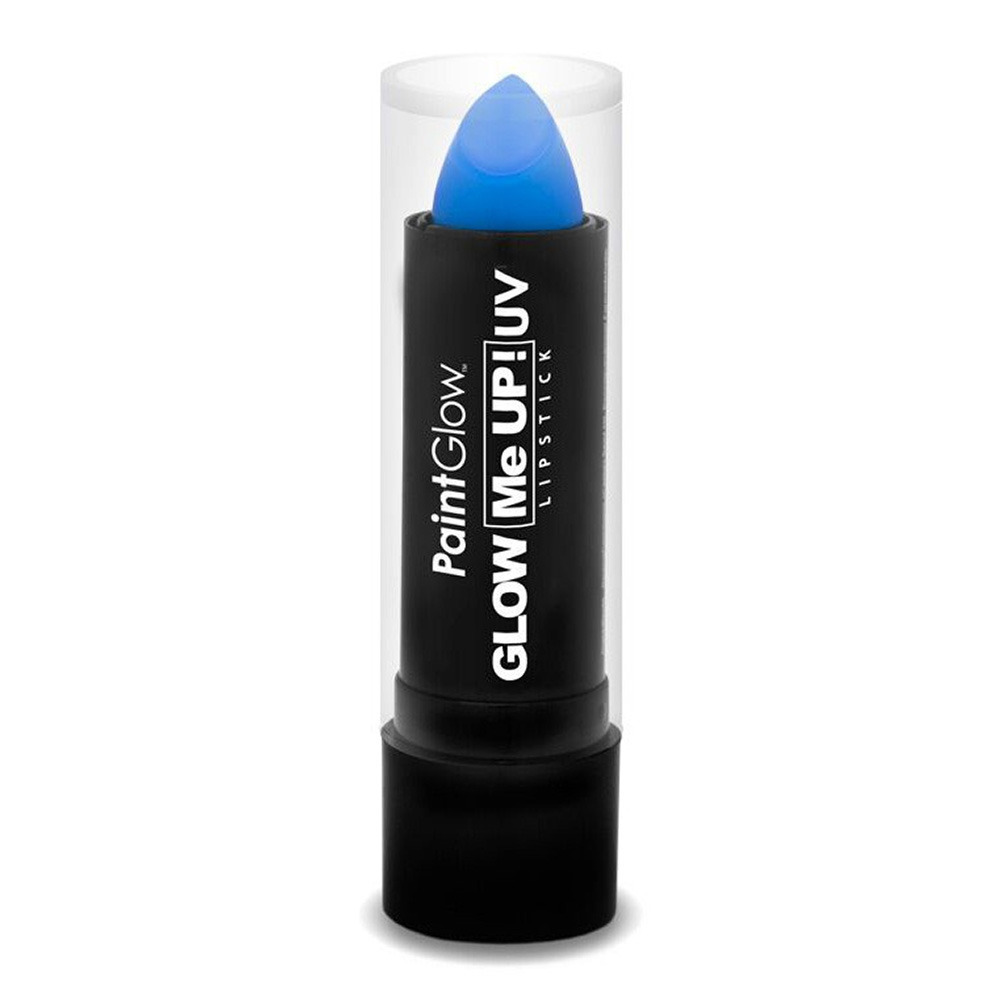 Lippenstift-lipstick neon blauw UV-blacklight 5 gram schmink-make-up
