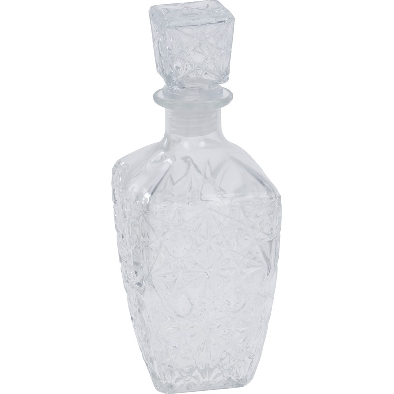 Luxe glazen drankfles 750 ml-9,5 x 25 cm cadeau