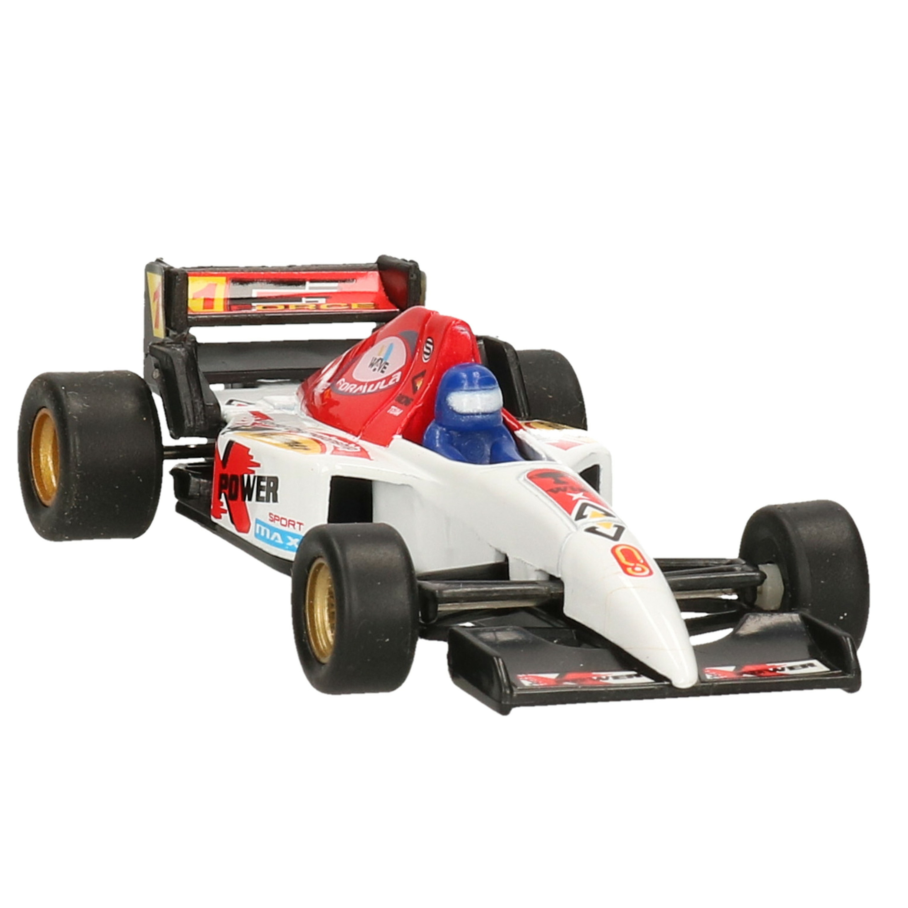 Model auto Formule 1 wagen wit 10 cm